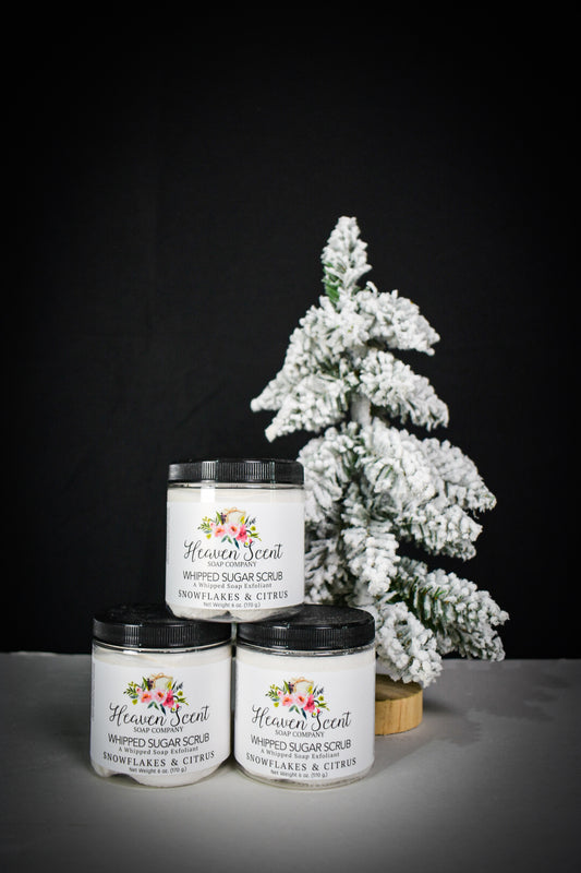 Snowflakes & Citrus Whipped Sugar Scrub