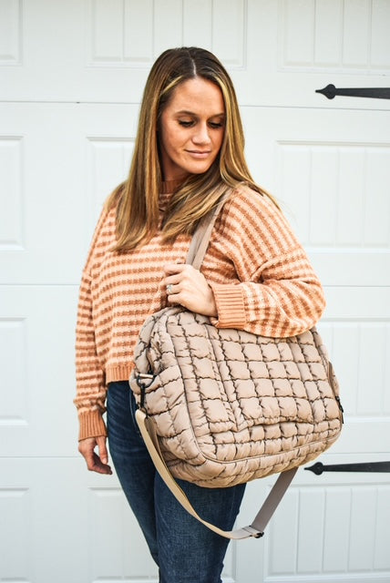 Quilted Weekend Duffel Bag